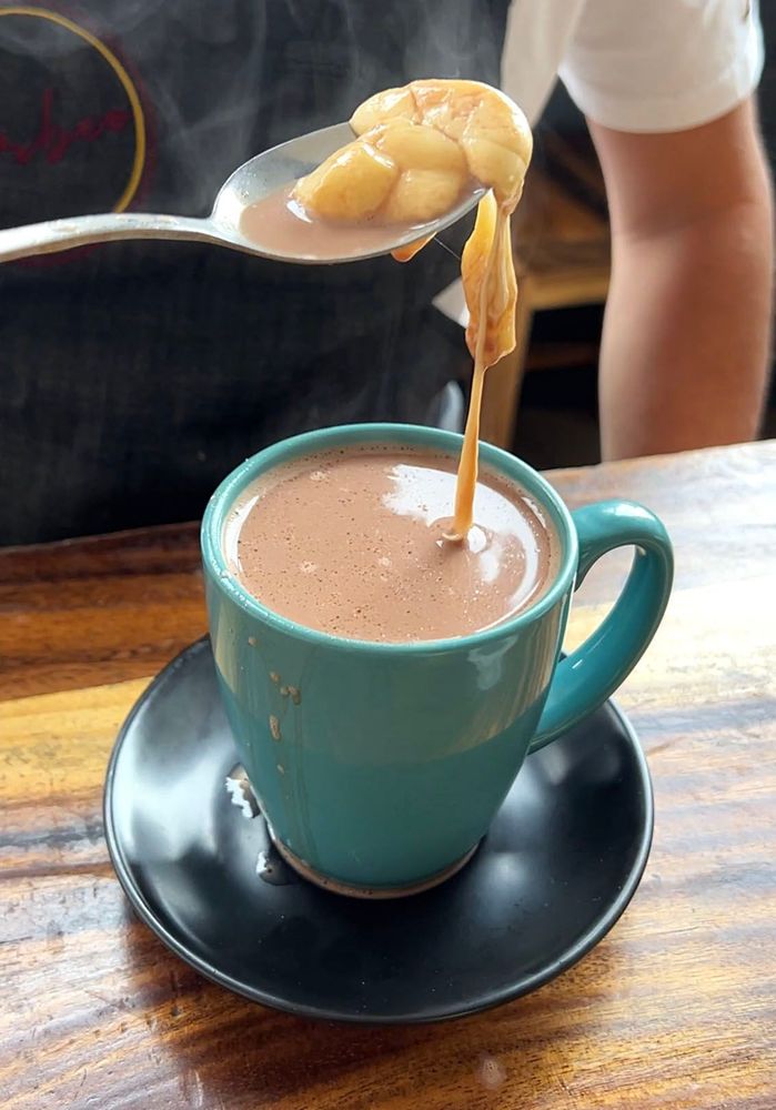 Weird or Wonderful Colombian Hot Chocolate with Cheese Seasoned